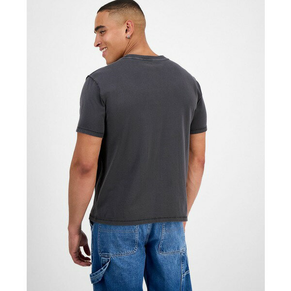 サンアンドプラスストーン メンズ シャツ トップス Men's Inside Out Regular-Fit T-Shirt, Exclusively at Macy's Deep Black