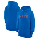 カールバンクス レディース パーカー・スウェットシャツ アウター New York Mets GIII 4Her by Carl Banks Women's Bedazzled Pullover Hoodie Royal