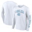 ファナティクス メンズ Tシャツ トップス North Carolina Tar Heels Fanatics Branded Distressed Arch Over Logo Long Sleeve TShirt White