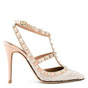 【送料無料】 ヴァレンティノ ガラヴァーニ レディース ヒール シューズ Rockstud Embellished Heels Cryst/Rose V9R