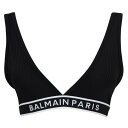 【送料無料】 バルマン レディース ランニング スポーツ Logo Embroidered Triangle Bra Black 001