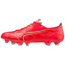 【送料無料】 ミズノ メンズ ブーツ シューズ Made In Japan Alpha Soft Ground Football Boots Adults Red