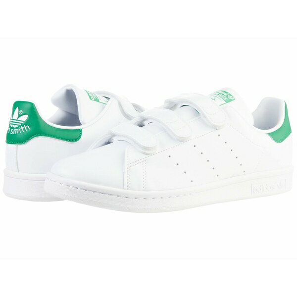 アディダスオリジナルス メンズ スニーカー シューズ Stan Smith Velcro Primegreen Footwear White/Footwear White/Green