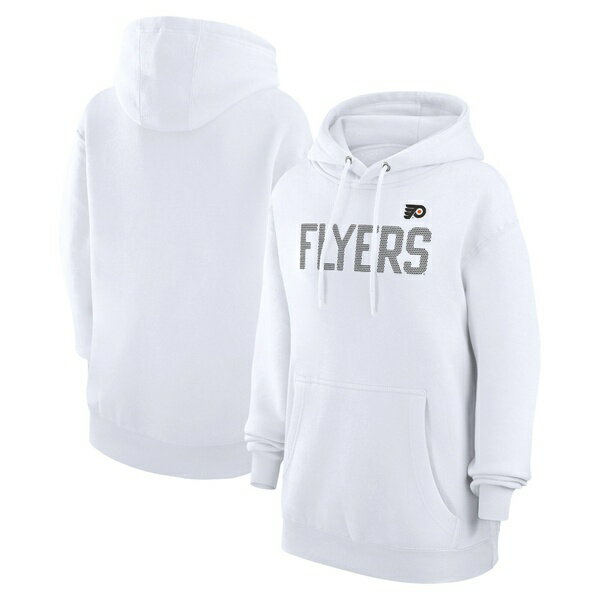 Х󥯥 ǥ ѡåȥ  Philadelphia Flyers GIII 4Her by Carl Banks Women's Dot Print Pullover Hoodie White