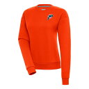 【送料無料】 アンティグア レディース パーカー・スウェットシャツ アウター Miami Dolphins Antigua Women's Throwback Logo Victory Pullover Sweatshirt Orange