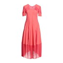 HIGH ハイ ワンピース トップス レディース Midi dresses Coral