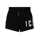 DSQUARED2 ディースクエアード カジュアルパンツ ボトムス レディース Denim shorts Black