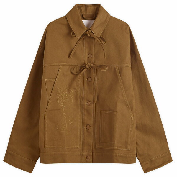セシリー・バンセン レディース ジャケット＆ブルゾン アウター Cecilie Bahnsen Olga Jacket Brownのサムネイル