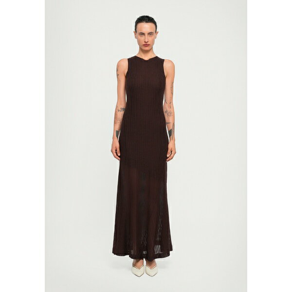 バイト スタジオズ レディース ワンピース トップス SPACIA SHEER STRUCTURED TANK - Maxi dress - hazel