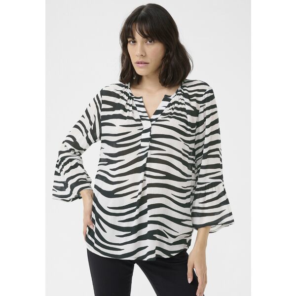 カフェ レディース シャツ トップス KALEA - Blouse - chalk black animal