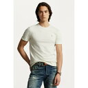 ラルフローレン メンズ Tシャツ トップス CUSTOM SLIM FIT JERSEY CREWNECK T-SHIRT - Basic T-shirt - parchment cream