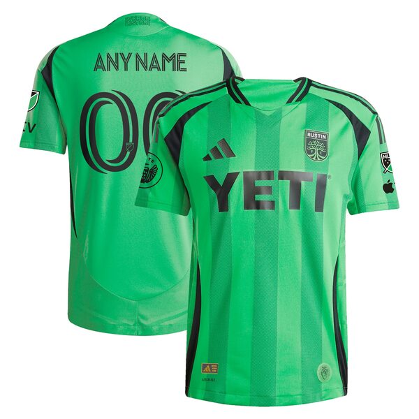 アディダス メンズ ユニフォーム トップス Austin FC adidas 2025 The Heartbeat Kit Authentic Custom Jersey Green