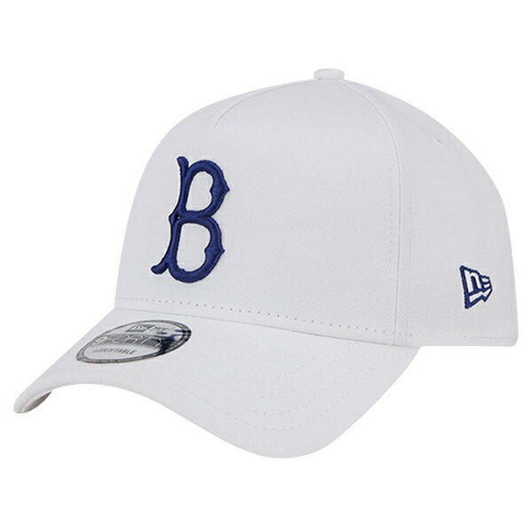 ニューエラ メンズ 帽子 アクセサリー Brooklyn Dodgers New Era TC AFrame 9FORTY Adjustable Hat White