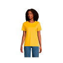 YGh fB[X Jbg\[ gbvX Women's Relaxed Supima Cotton Short Sleeve Crewneck T-Shirt Sunset yellow