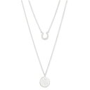 t[ fB[X lbNXE`[J[Ey_ggbv ANZT[ Cubic Zirconia Double Row Pendant Necklace in Sterling Silver Sterling Silver