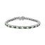 ե 쥯 ǥ ֥쥹åȡХ󥰥롦󥯥å ꡼ EFFY® Emerald (2-5/8 ct. t.w.) & Diamond (2-1/6 ct. t.w.) Tennis Bracelet in 14k White Gold Emerald