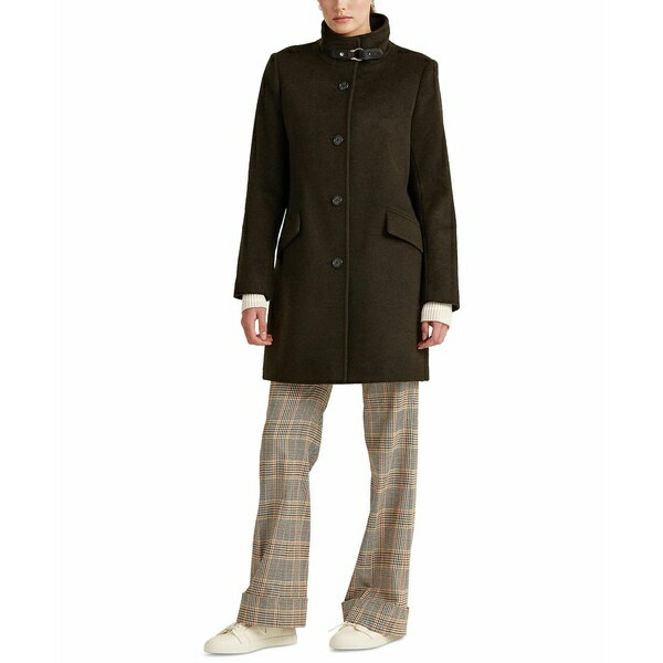 ラルフ ローレン ブルゾン レディース ラルフローレン レディース ジャケット＆ブルゾン アウター Women's Wool Blend Buckle-Collar Coat Black