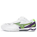 Mizuno ミズノ メンズ スニーカー 【Mizuno Wave Fang Pro 'White Green Purple' 71GA210000】 サイズ US_7.5(25.5cm)(4)
