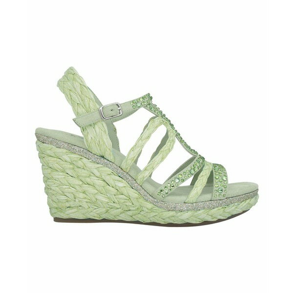  ǥ  塼 Women's Omalia Raffia Platform Wedge Sandals Mint Green