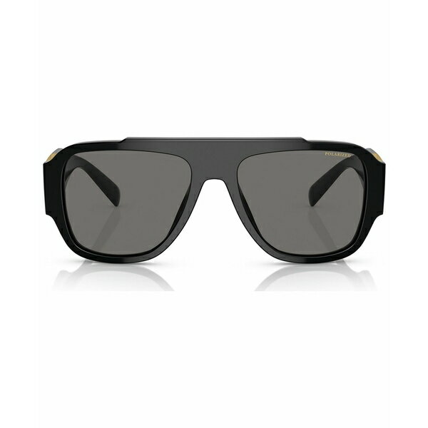 ヴェルサーチ ヴェルサーチ メンズ サングラス・アイウェア アクセサリー Men's Polarized Sunglasses VE4436U Black