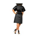 ポエティックジャスティス レディース ワンピース トップス Harmony Women's Kimono Sleeves Cut Out Waist Mini Dress Black