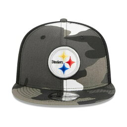 ニューエラ レディース 帽子 アクセサリー Men's Urban Camo Pittsburgh Steelers 9FIFTY Trucker Snapback Hat Camo