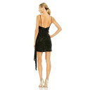 }bN_K fB[X s[X gbvX Women's Sequined Cowl Neck Mini Dress Black