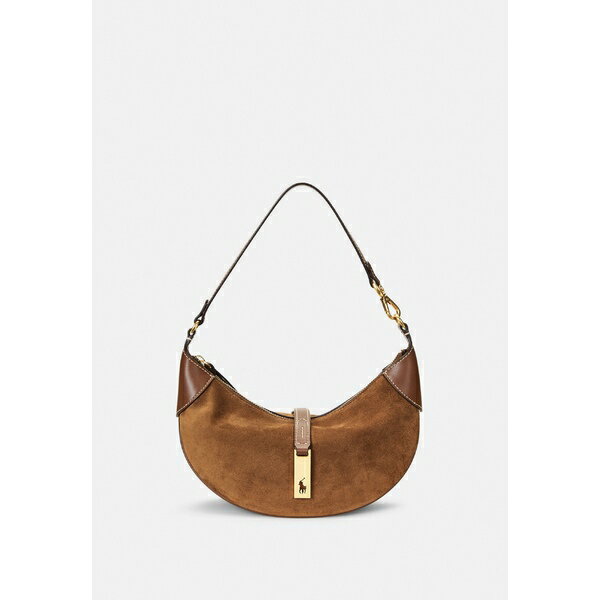 ラルフローレン レディース ハンドバッグ バッグ POLO ID SUEDE MINI SHOULDER BAG - Handbag - cinnamon/cuoio