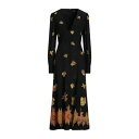 【送料無料】 エトロ レディース ワンピース トップス Midi dresses Black