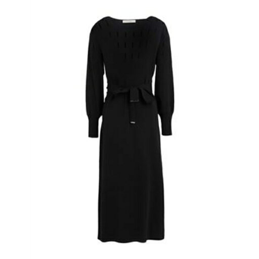 【送料無料】 ディー・エクステリア レディース ワンピース トップス Midi dresses Black 【送料無料】 ディー・エクステリア レディース ワンピース トップス Midi dresses Black