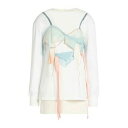 【送料無料】 マルタンマルジェラ レディース Tシャツ トップス T-shirts White