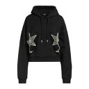【送料無料】 ディースクエアード レディース パーカー・スウェットシャツ アウター Sweatshirts Black