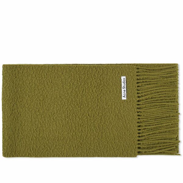 アクネ ストゥディオズ メンズ マフラー・ストール・スカーフ アクセサリー Acne Studios Vargo Boiled Wool Scarf Green