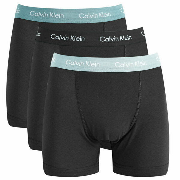 カルバンクライン メンズ カジュアルパンツ ボトムス Calvin Klein Trunk - 3 Pack Black