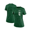 ナイキ レディース Tシャツ トップス Women's Green New York Jets Velocity Performance T-Shirt Green(4)