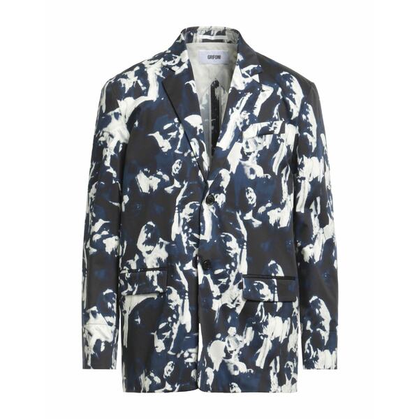 【送料無料】 グリフォーニ メンズ ジャケット＆ブルゾン アウター Blazers Blue