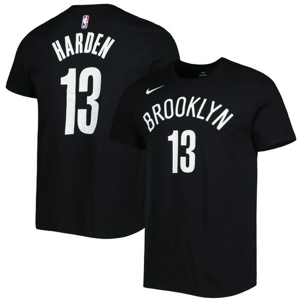 ナイキ メンズ Tシャツ トップス James Harden Brooklyn Nets Nike Diamond Icon Name Number TShirt Black
