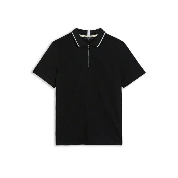 yz ebhx[J[ Y |Vc gbvX Buer Zip Up Polo Shirt Black