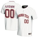 ゲームデイグレーツ メンズ ユニフォーム トップス Virginia Tech Hokies GameDay Greats Unisex NIL PickAPlayer Lightweight Softball Jersey White