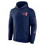 ファナティクス メンズ パーカー・スウェットシャツ アウター Washington Capitals Fanatics Branded Revolution Pullover Hoodie Navy