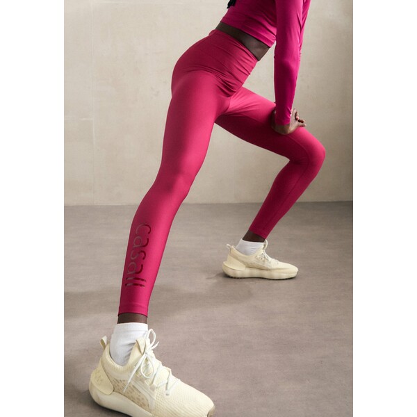  ǥ 쥮 ܥȥॹ GRAPHIC HIGH WAIST - Leggings - punch pink