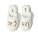 ディアフォームズ レディース スリッポン・ローファー シューズ Women's Bridal Celebration Fuzzy Scuff House Slipper Alabaster