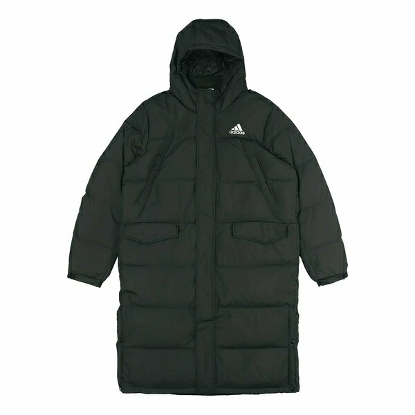 adidas アディダス メンズ スニーカー 【adidas 3-Stripes Long Down Parka 'Black' GK0664】 サイズ US_M_L