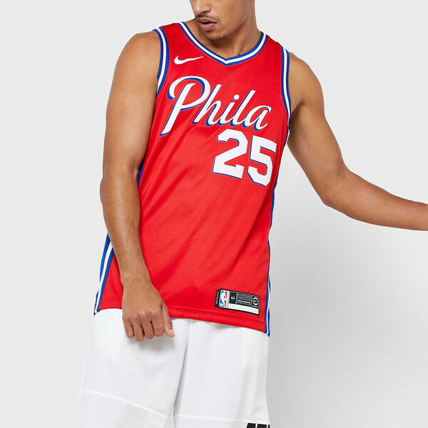 Nike ナイキ メンズ スニーカー 【Nike Philadelphia 76ers Ben Simmons Swingman Jersey For Men Red AT9812-658】 サイズ US_M_XXXL