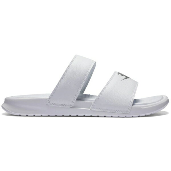 Nike ナイキ レディース スニーカー 【Nike Benassi Duo Ultra】 サイズ US_W_7 White Metallic Silver (Women 039 s)