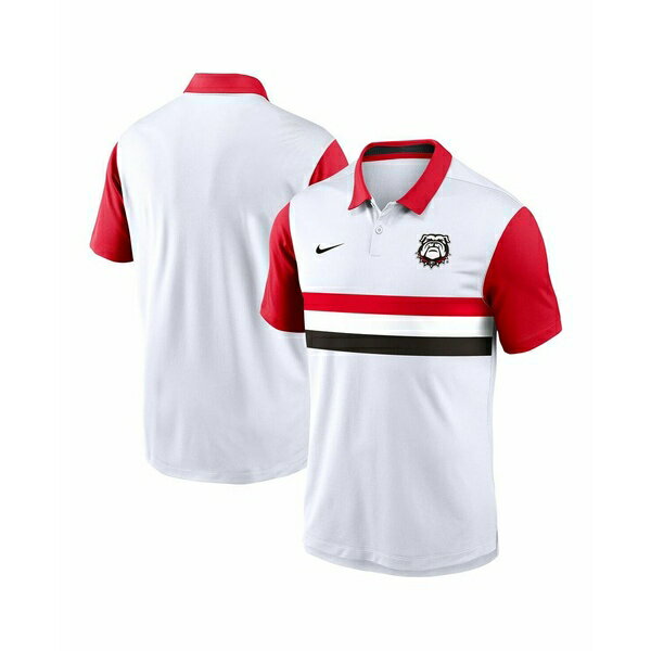 ナイキ メンズ シャツ トップス Men's White/Red Georgia Bulldogs Athletic Prep Alt Logo Vapor Perf..