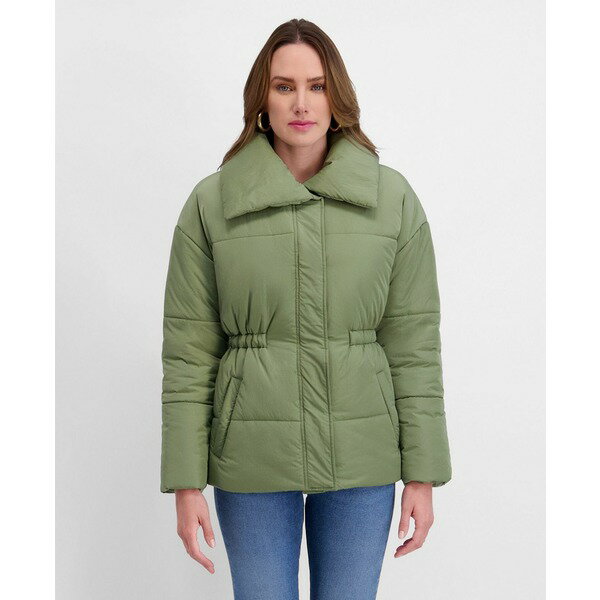 ケンジー レディース ジャケット＆ブルゾン アウター Cinched Waist Puffer Basil