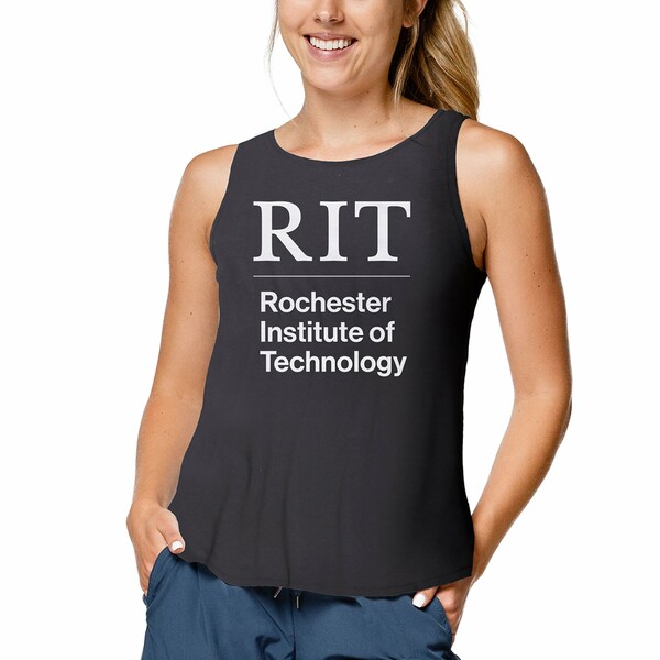 リーグカレッジエイトウェア レディース Tシャツ トップス Rochester Institute of Technology Tigers League Collegiate Wear Women's TriFlex Trapeze Tank Top Black