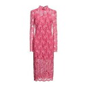 【送料無料】 エルマンノ シェルヴィーノ レディース ワンピース トップス Midi dresses Pink