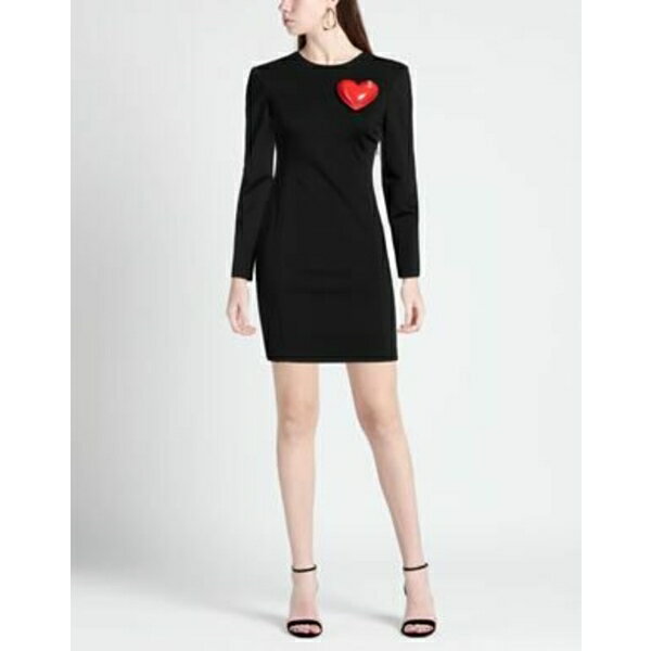 【送料無料】 モスキーノ レディース ワンピース トップス Mini dresses Black